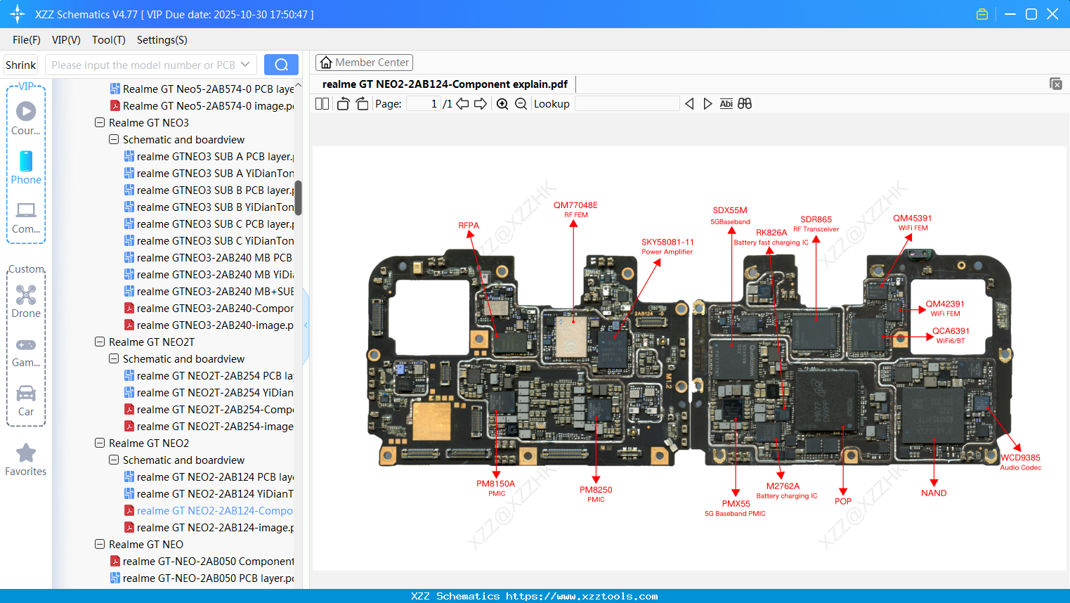 Realme GT NEO2-2AB124-Component Explain